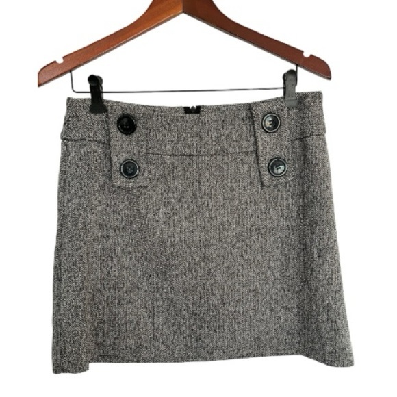 Vintage Zone Choc Classic Gray knitted Women's Skirt size 7 - Picture 1 of 5